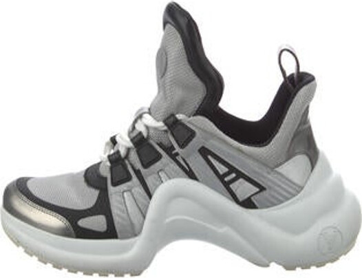 Louis Vuitton Leather Colorblock Pattern Chunky Sneakers - ShopStyle
