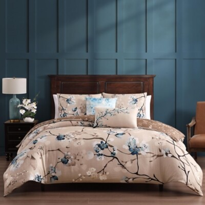 Bebejan® Blue Blossom 5 Piece Reversible Comforter Set