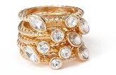 Thumbnail for your product : Forever 21 Twisted Rhinestone Ring Set