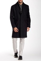 Thumbnail for your product : Cole Haan Tumbled Faux Leather Trim Topper Coat