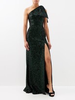 Sequin-embellished Velvet Gown 