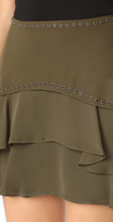 Thumbnail for your product : Haute Hippie Flirty Layer Skirt with Grommets