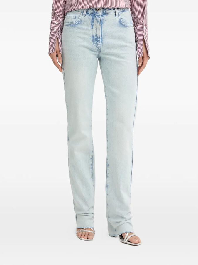 Patrizia Pepe Frayed-Hem Jeans