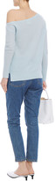 Thumbnail for your product : Charli Cache Off-the-shoulder Melange Cashmere Sweater