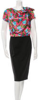 Thumbnail for your product : Nina Ricci Printed Midi Dress w/ Tags