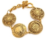 Thumbnail for your product : What Goes Around Comes Around Vintage Chanel Filigree Coins Bracelet