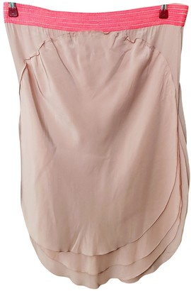 Fendi Pink Silk Skirt for Women