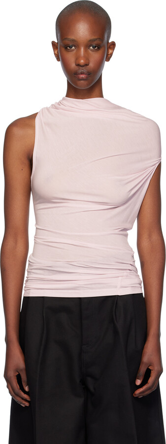 Helmut Lang Pink Sleeveless Wind Top