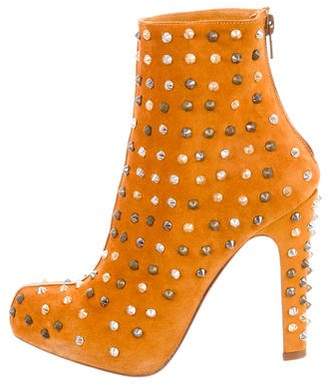 Christian Louboutin Ariella Clou Studded Ankle Boots