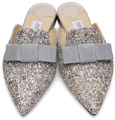 Thumbnail for your product : Jimmy Choo Silver Mix Coarse Glitter Galaxy Mules