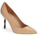 Thumbnail for your product : Gucci 'Kristen' Bamboo Heel Pump