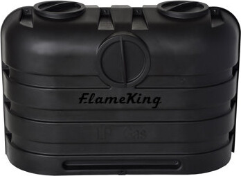 Flame King Dual 20LB Propane LP Tank Light Plastic Heavy Duty Cover for RV, Travel Trailer, Camper