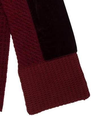 Dolce & Gabbana Velvet Knit Scarf