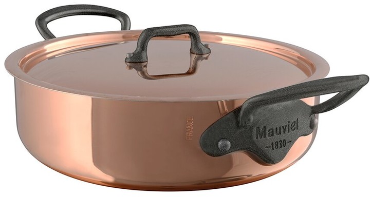 Mauviel1830 Rondeau with Lid 'héritage 150B with Copper Lid 20 cm
