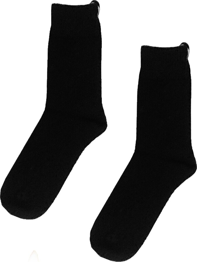 AETHERA Jordan Wool Bed Socks Nero ShopStyle