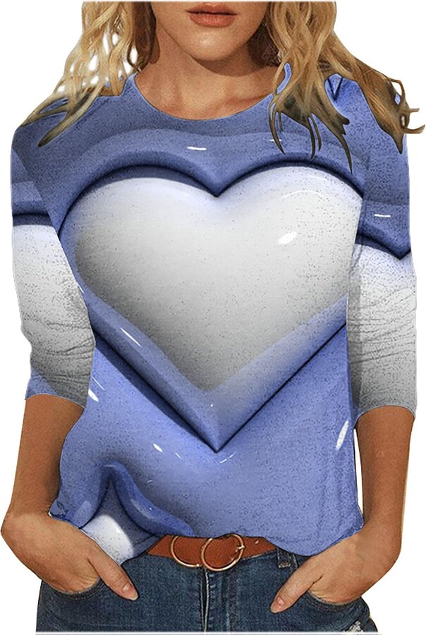 Olivcker Deals of The Day Clearance Prime Valentines Shirts for