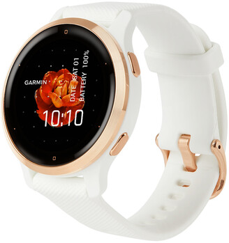 Garmin White & Rose Gold Venu 2S Smartwatch