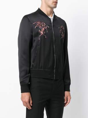 Alexander McQueen embroidered bomber jacket