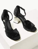 Thumbnail for your product : Marks and Spencer Wide Fit Statement Heel Ankle Strap Sandals