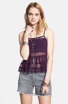 Thumbnail for your product : Free People Lace Trim Peplum Camisole