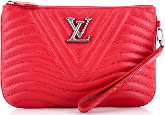 Leather card wallet Louis Vuitton Red in Leather - 31352296