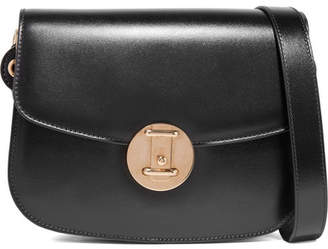 Calvin Klein Leather Shoulder Bag - Black