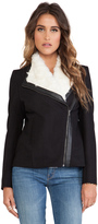 Thumbnail for your product : Wish Milano Jacket with Faux Fur trim