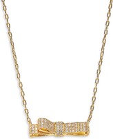 Thumbnail for your product : Kate Spade Goldtone Plated & Cubic Zirconia Bow Pendant Necklace