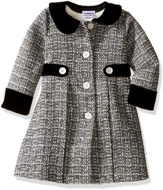 Blueberi Boulevard Little Girls' Boucle Coat/Dress Set