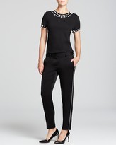 Thumbnail for your product : DKNY Faux Pearl Embellished Tee