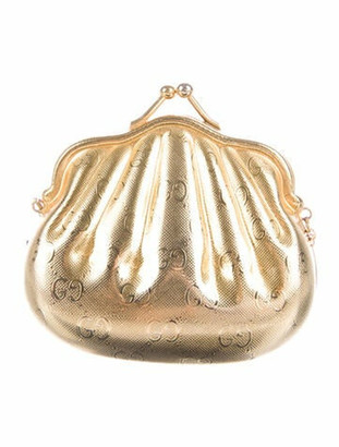 gucci gold clutch