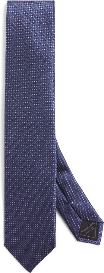 Brioni Silk Geometric-Jacquard Tie