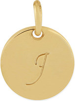 Thumbnail for your product : Anna Lou Gold plated small i disk charm
