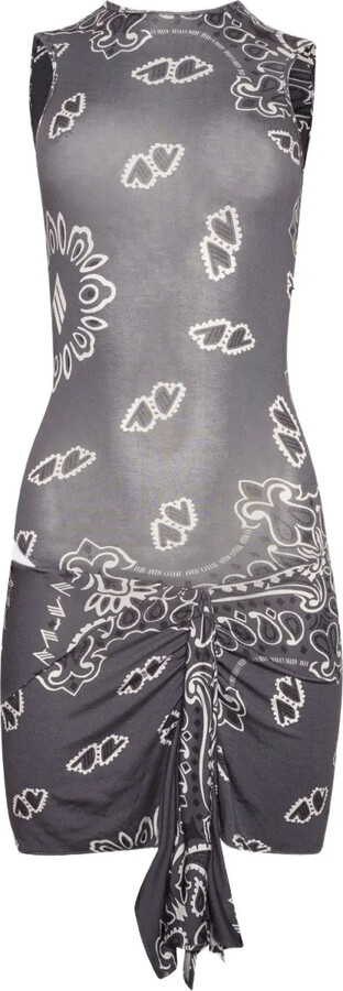 ATTICO Bandana-Print Mini Dress