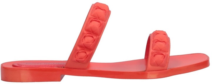 stuart weitzman orange sandals