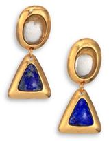 Thumbnail for your product : Lapis Stephanie Kantis Crush Smoky Topaz & Triangle Drop Earrings
