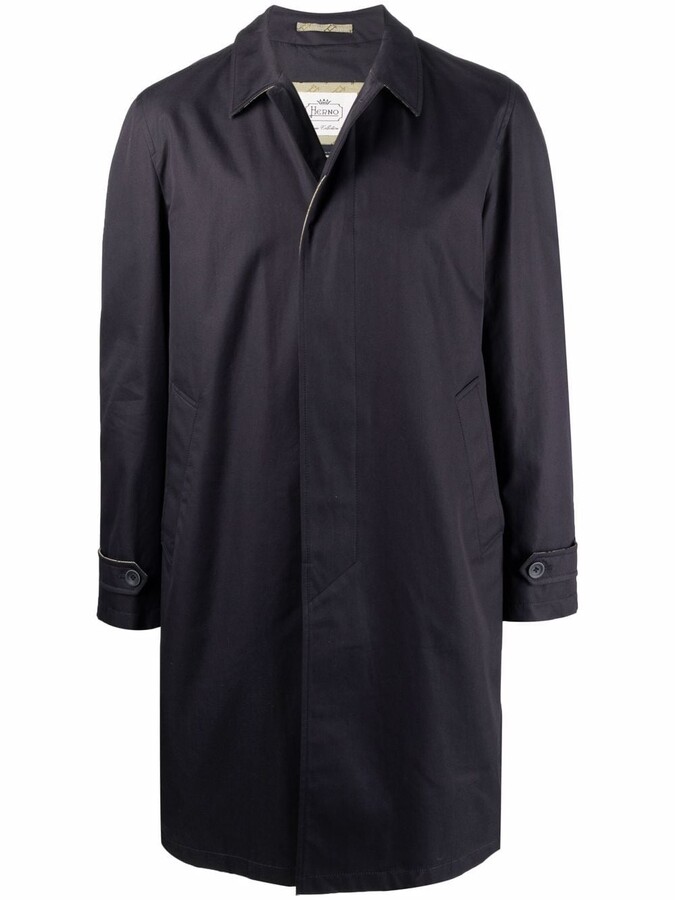 Herno Blue Men's Raincoats & Trench Coats | Shop the world's 