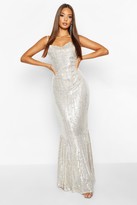 Thumbnail for your product : boohoo All Over Embellished Fishtail Maxi Dress