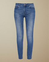 Thumbnail for your product : Ted Baker AACIEE Mid wash raw hem skinny jeans