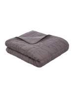 Thumbnail for your product : Linea Charcoal ruched bedspread