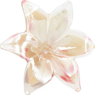 TJMAXX Fruit Salad Murano Glass 6 Petal Flower Decor