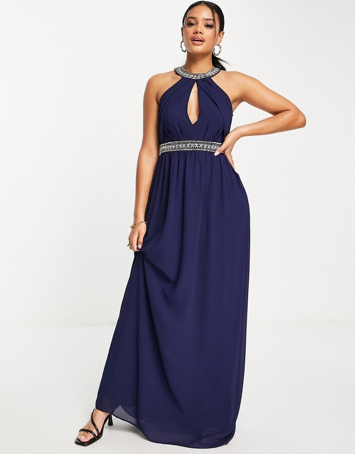 keyhole maxi dress