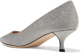 Thumbnail for your product : Sergio Rossi Godiva Glittered Leather Pumps