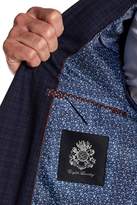 Thumbnail for your product : English Laundry Blue Plaid Two Button Notch Lapel Trim Fit Wool Suit