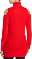 Thumbnail for your product : Three Dots Cold Shoulder Turtleneck Sweater