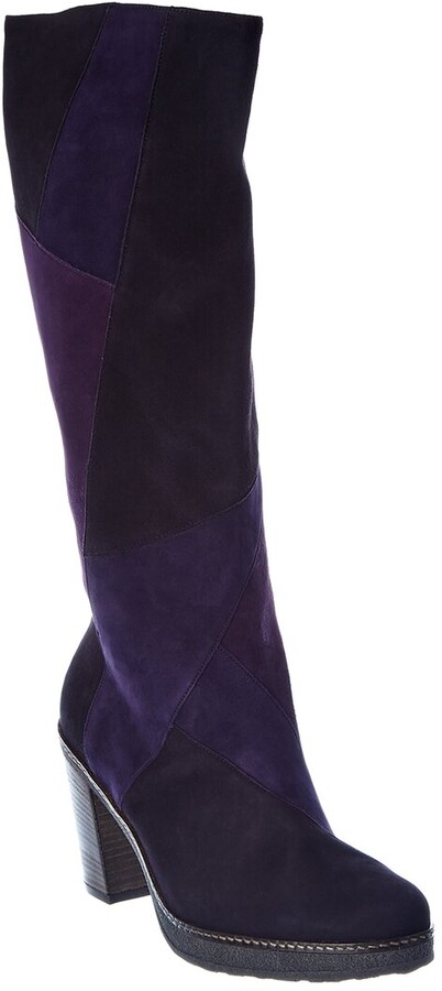 lavender suede boots