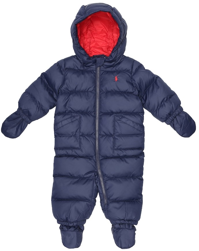 infant down snowsuit