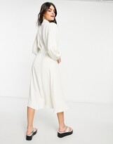 Thumbnail for your product : Ghost Tansy long sleeved dress In ivory