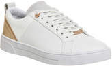 Thumbnail for your product : Ted Baker Kulei Sneakers White Leather Rose Gold
