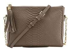 GiGi New York Hailey Python Leather Crossbody Bag